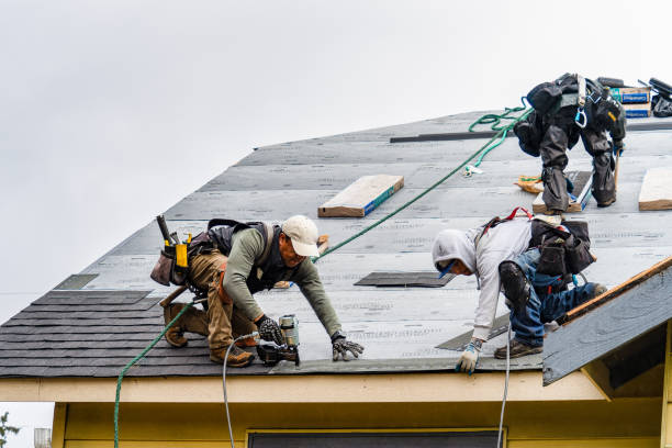Professional Metal Roofing technician working in North Turner, ME